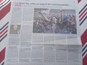 « Le sport crée un esprit de communauté »