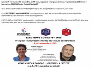 Elections au COMEX Educateurs Novembre 2025