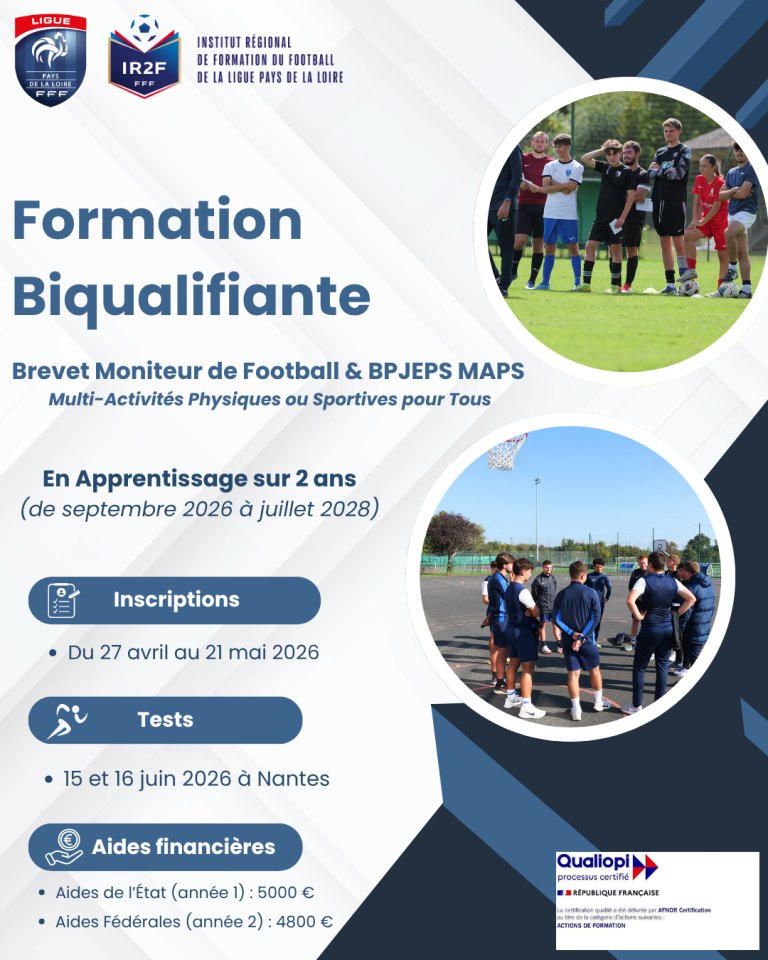 You are currently viewing Ouverture des inscriptions bi-qualifiantes BMF et BPJEPS